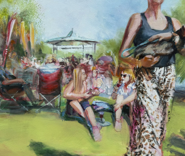 Stratford-upon-Avon festival painting by Julie Swinsco